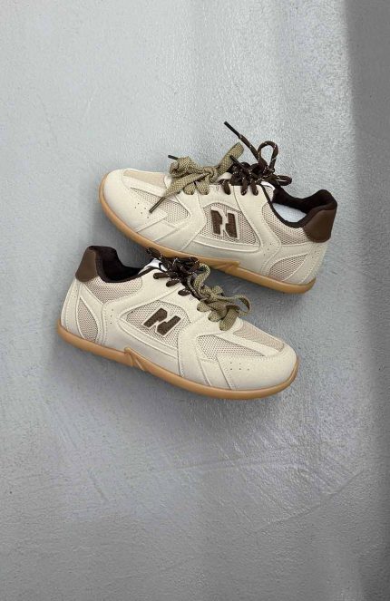 کتونی میو میو کرم قهوه ای